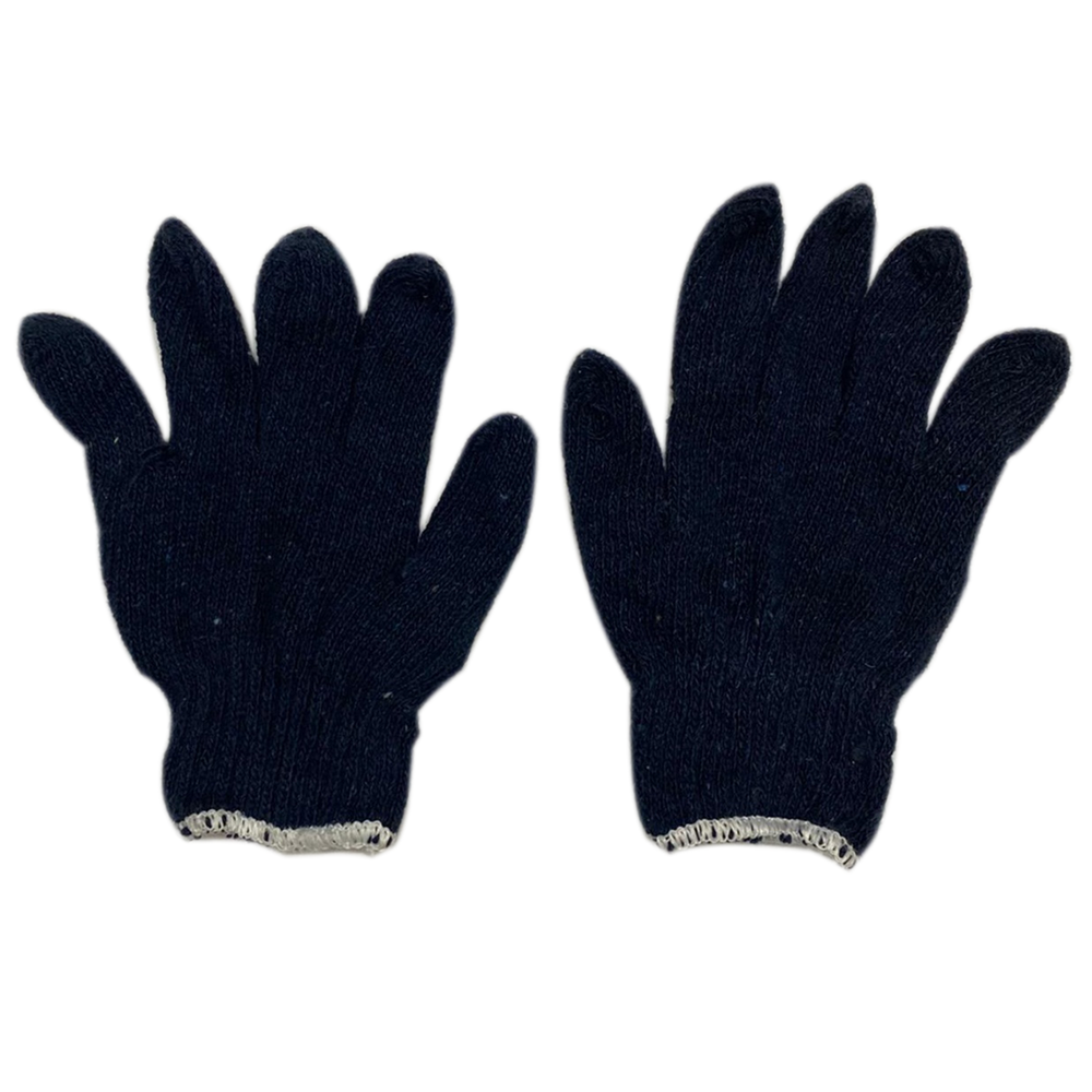 Blue Cotton Hand Gloves 40 Gsm, For Industrial/construction, Size: Medium