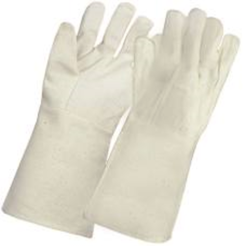 None White Cotton Hosiery Gloves, 80, Size: 14 Inch