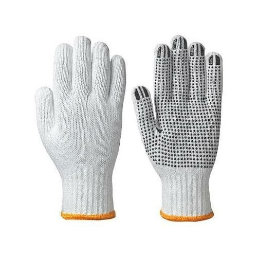 Cotton Knitted Dotted Gloves