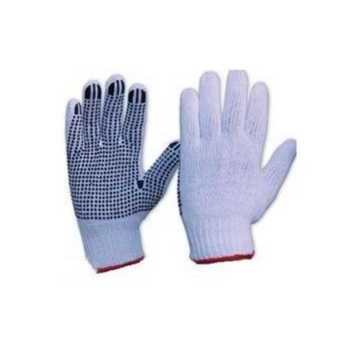 Cotton Dotted Hand Gloves, Size: Medium