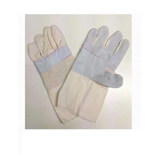 AE Creamy White Safety Canvas Hand Gloves