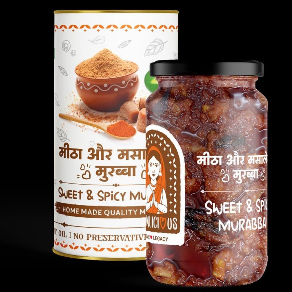 Mumlicious Sweet Spicy Mango Murabba, Packaging Size: 400 G, Packaging Type: Jar