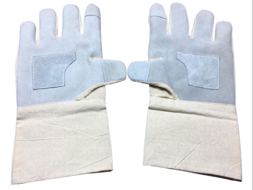 Nylon Plain Synthetic Leather Gloves, Size: 7inch, Finger Type: Full Fingered