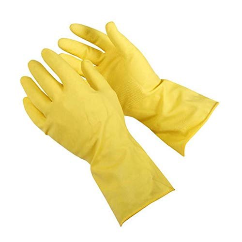 Yellow Leather Hand Gloves, For Industrial, Size: Small