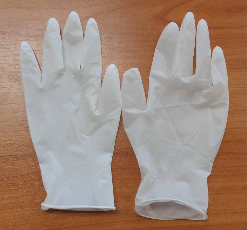 White Cotton Banian Gloves, For Machine Operation, Size: Medium