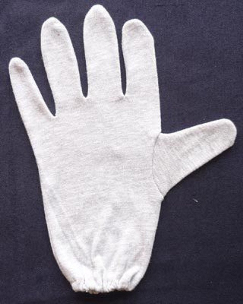 Light Gray Plain Cotton Banian Hand Gloves