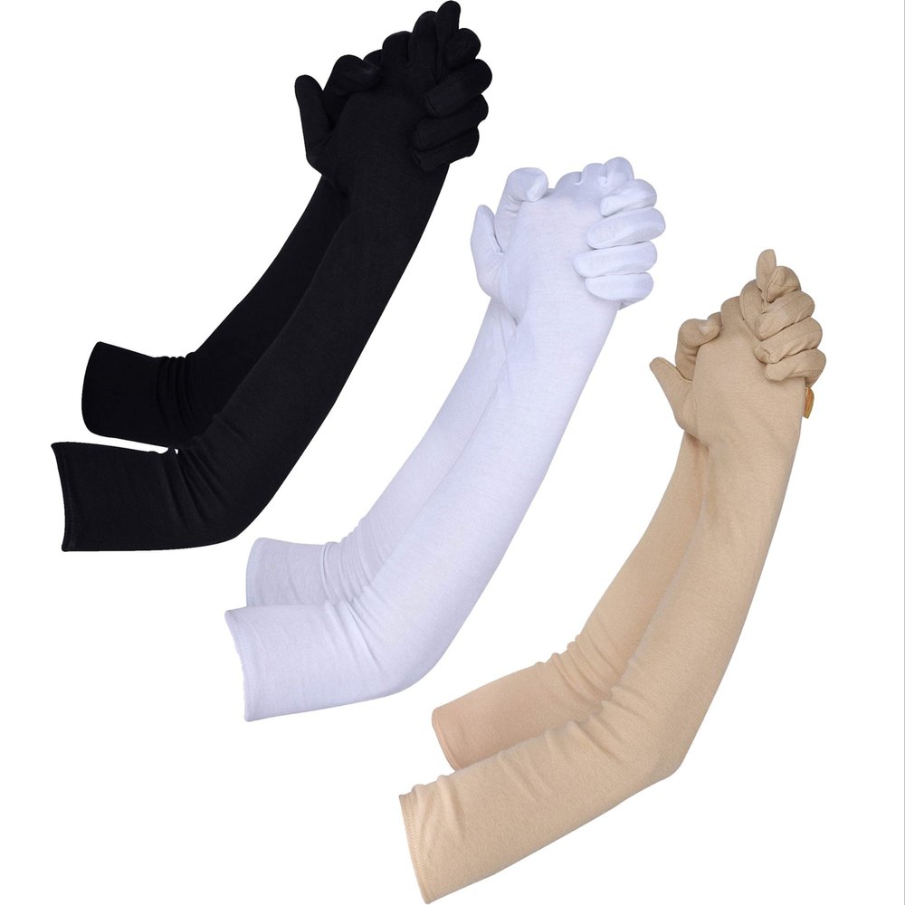 Unisex Cotton Summer Long gloves (22 inch)