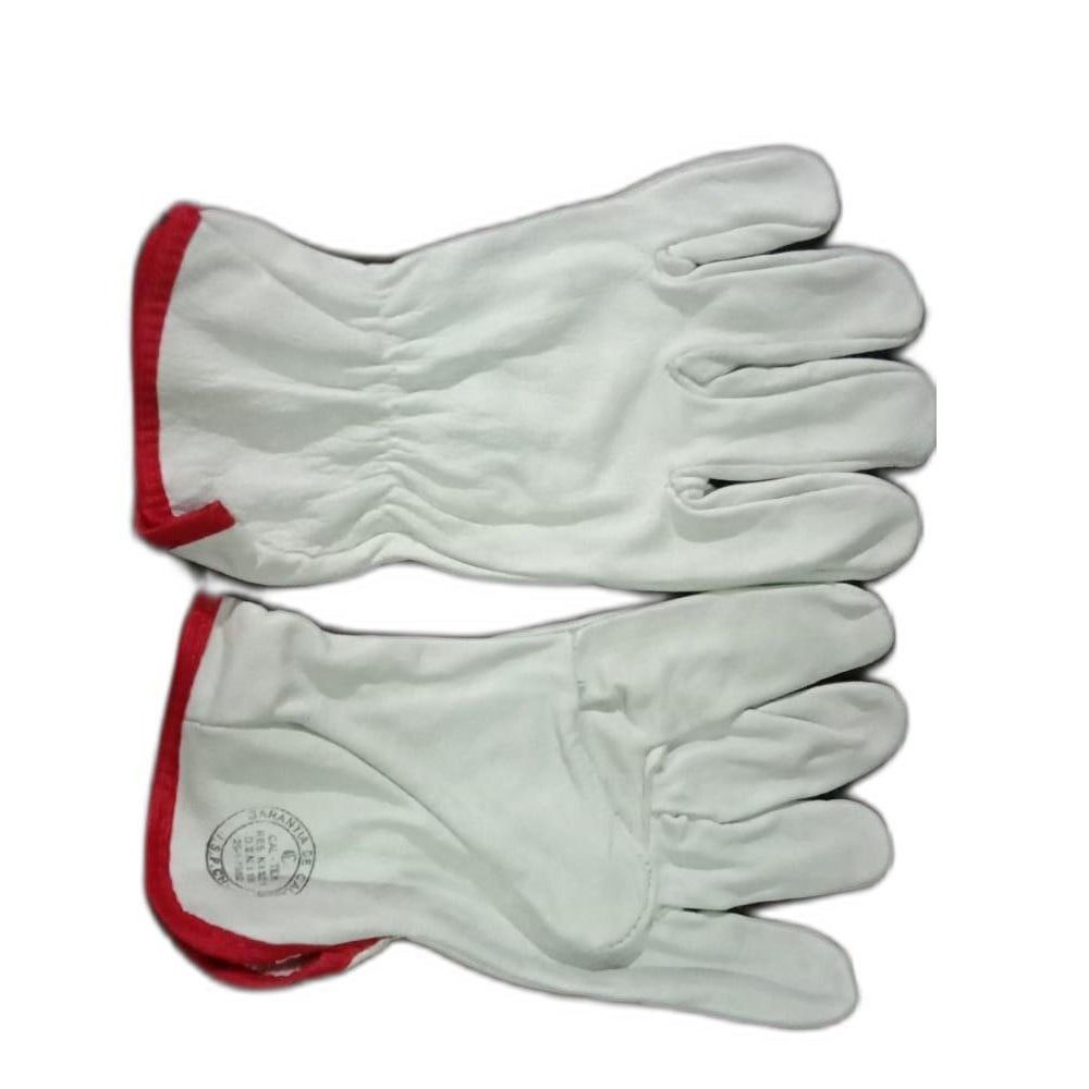 Men White Hand Gloves, For Shipping Handling, Size: Free Size