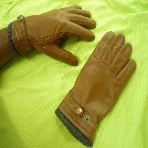 Plain Mens Leather Gloves, Size: Free Size