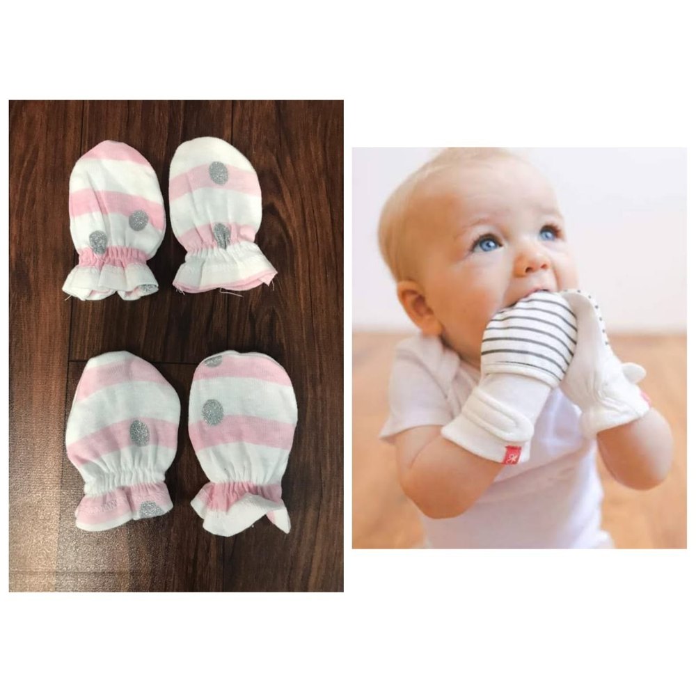 Cotton Unisex Newborn Baby Mitten Gloves