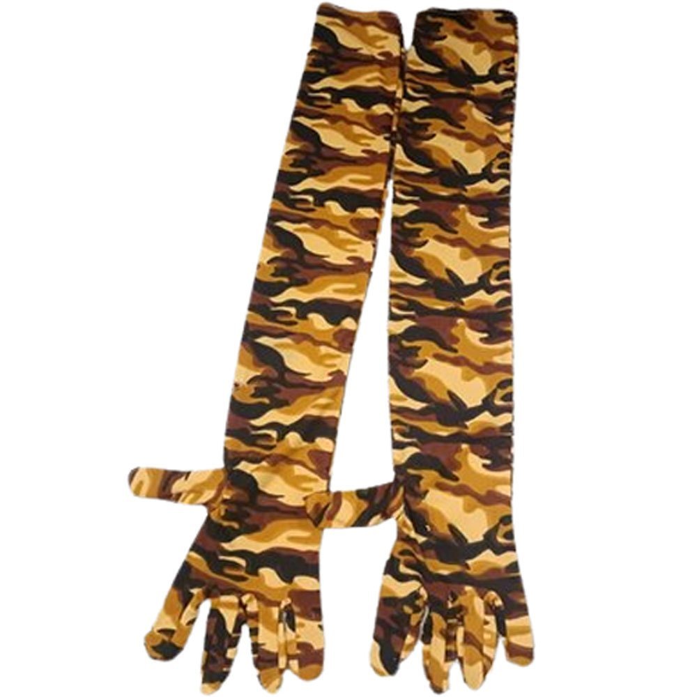 Long Sleeve Multicolor Printed Hosiery Hand Gloves