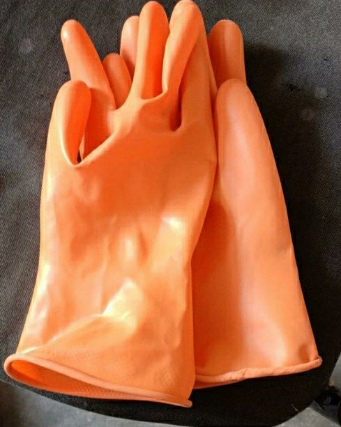 Orange Household Rubber Gloves