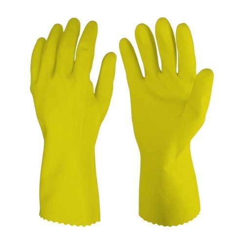 Plain Unisex Rubber House Hold Hand Gloves