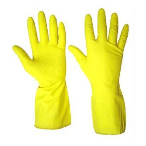 Yellow Unisex Household Rubber, Size: Medium