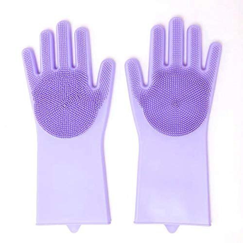 Mix Colour Female SILICONE KITECHEN GLOVES, For Hand Wash, Size: Large