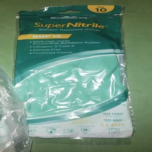 Rubberex Super Nitrile RNF 15 Flocklined Solvent Resistant Gloves