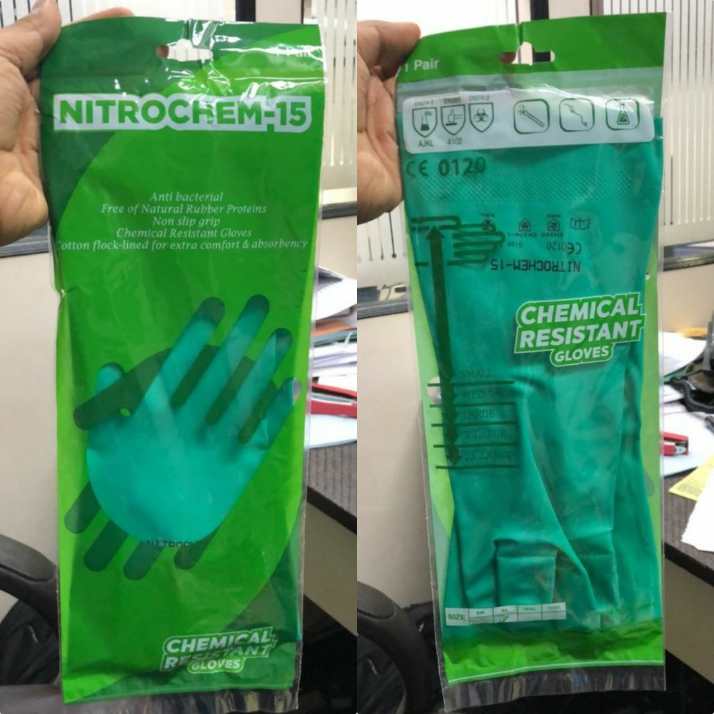 Nitrochem15 Full Fingered Nitrile Hand Gloves