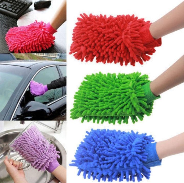 Multicolor Microfiber Gloves Duster, Size: Free Size, Finger Type: Finger Less