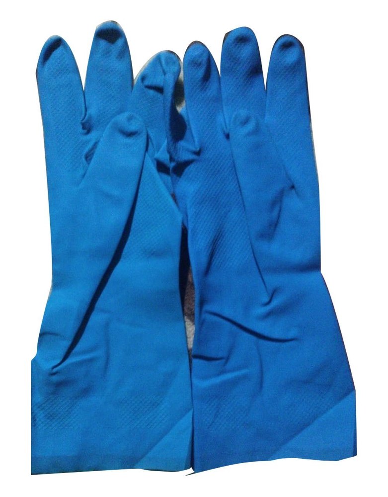 Rubber Household Flock Lined Gloves