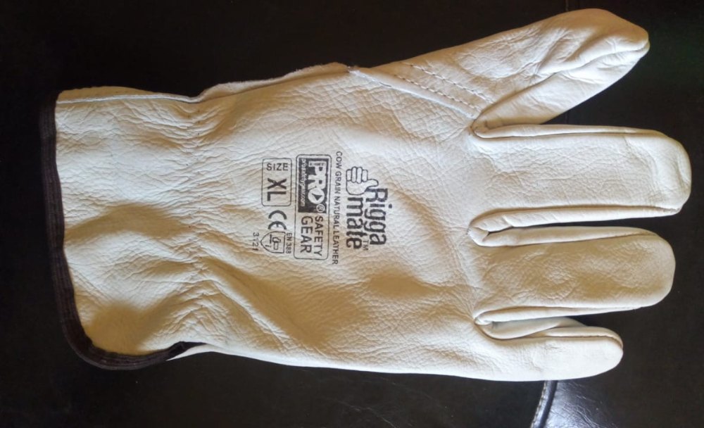 EN For Industrial Leather Driving Gloves, Size: Medium