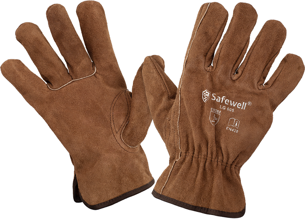 EN Full Fingered Driving Leather Gloves, Size: Free Size