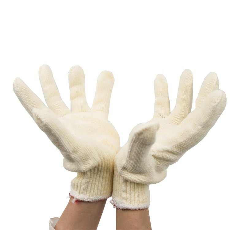 SS & WW Make Full Finger Unisex 60 Gram Cotton Knitted Safety Hand Gloves