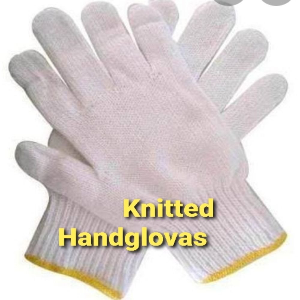 Knitted Hand Gloves, For Safety, Free Size