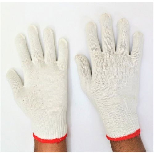 Nylon Knitted Gloves, For Industrial, Free Size