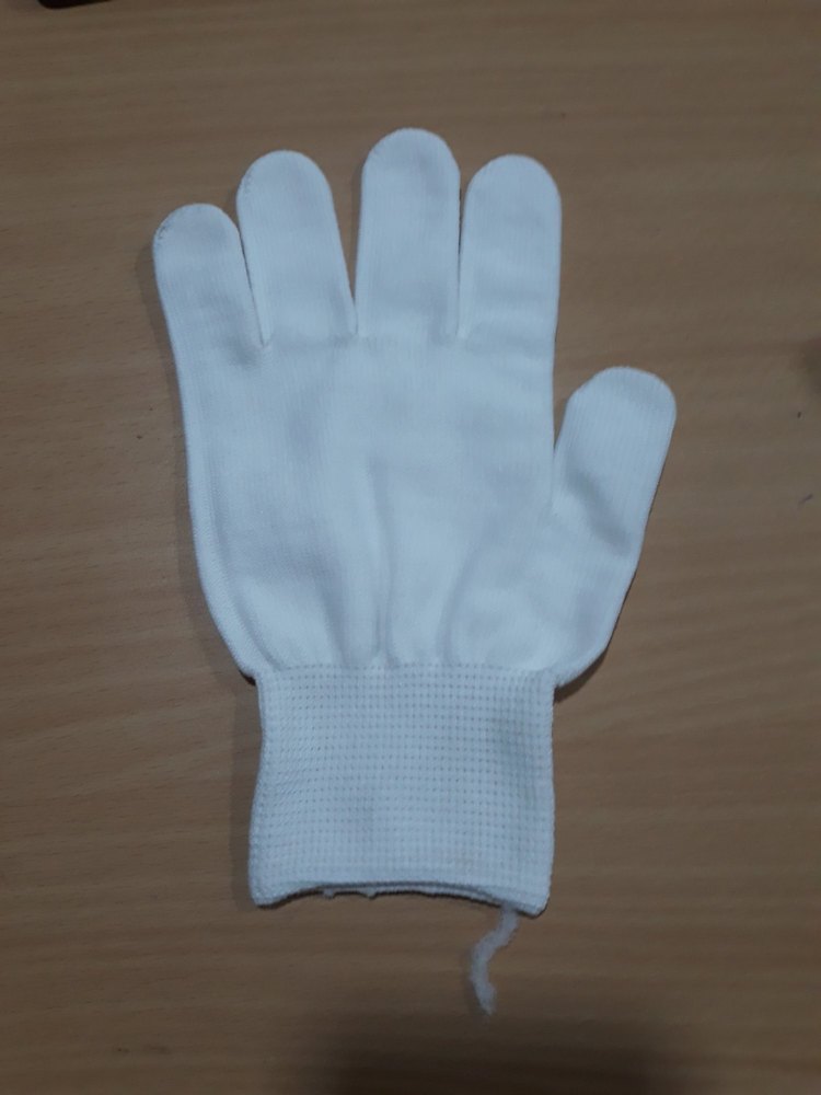 Dotted Nylon Knitted Hand Gloves