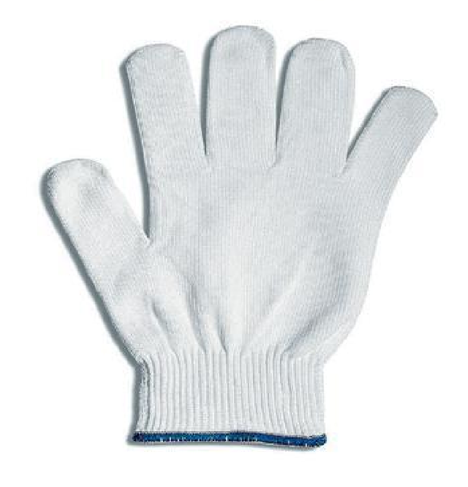 White Nylon Knitted Glove, For Safety, Medium