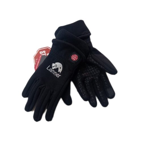 Winter Black Lammer Warm Hand Gloves, Packaging Type: Packet