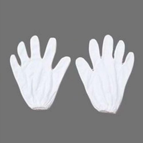 Safety White Hosiery Hand Gloves, Size: Medium