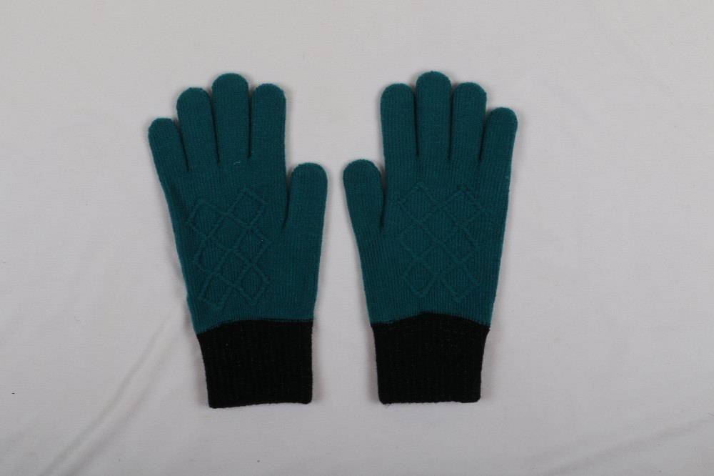 Full Finger Soft Plain Woolen Gloves