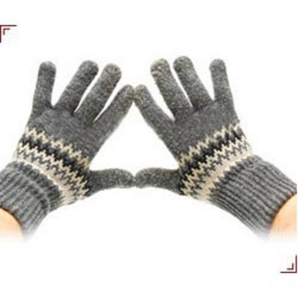 Full Finger Multicolor Zigzag Gloves