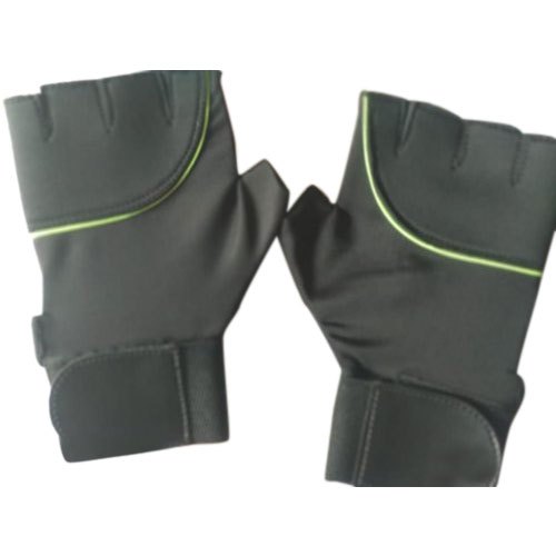 Grey Nylon Half Finger Gym Glove, Size: S-XXL