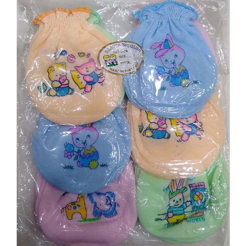 Cotton Baby Cartoon Print Mitten, Age Group: 0-1yr