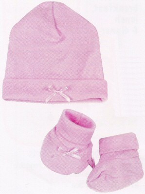 Woolen Plain Baby Cap & Gloves