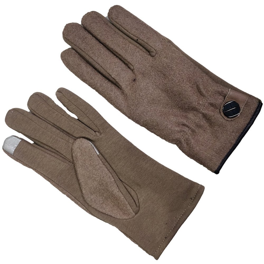 Plain Men\'S Woolen Warm Gloves Mobile Touch Works