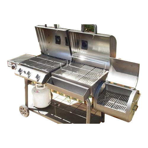 Silver Stainless Steel Gas Griller, For Restaurant