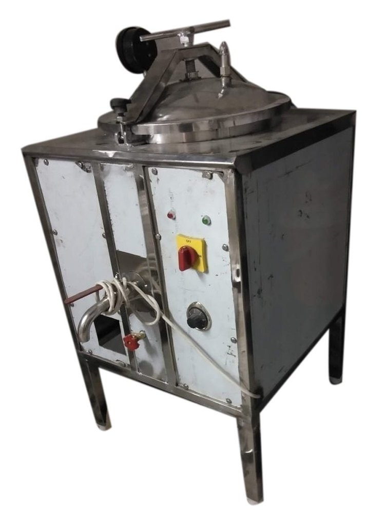 Silver Stainless Steel Broaster Pressure Fryer, For Restaurant, Capacity: 5 Litre