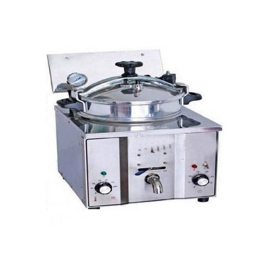 Silver Stainless Steel Hammerton Pressure Fryer, For Hotel