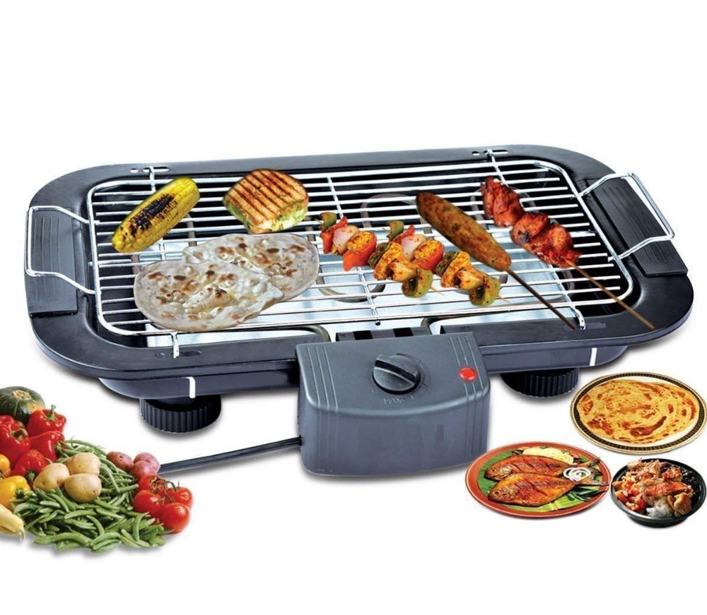 OLYMPUS Black Electric Barbecue Table Grill