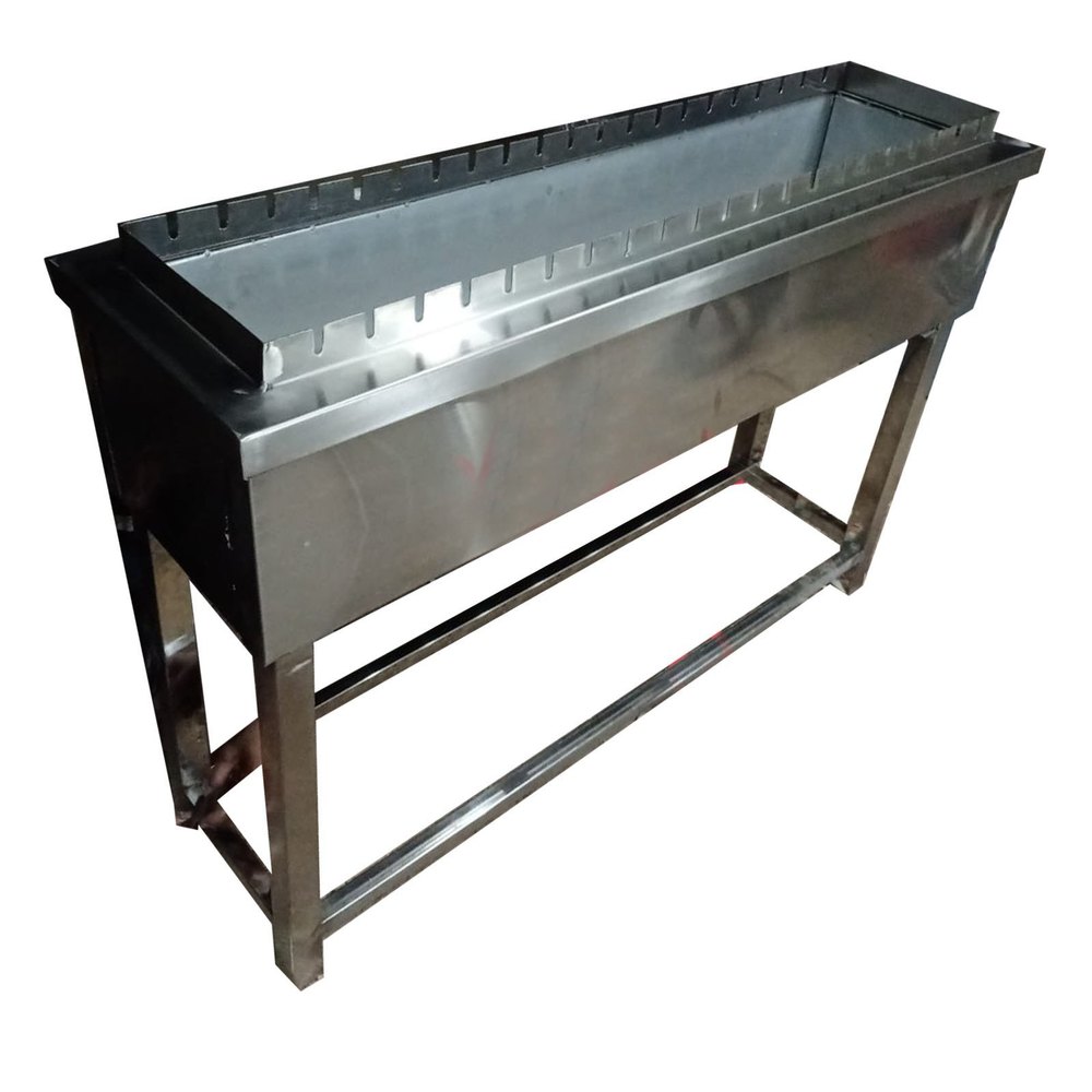 Silver Commercial Barbecue Oven, 240V, Size: 55x65x98 Inch