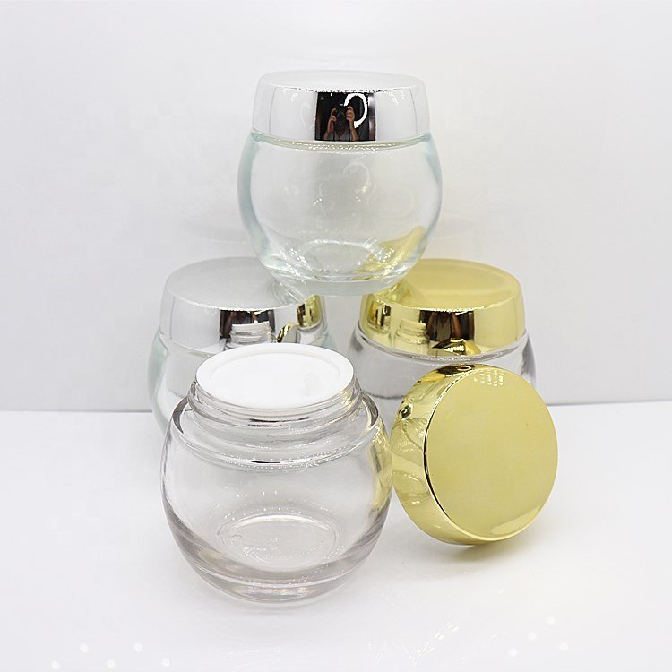 Abs Premium Cosmetic Glass jar, 30 And 50 Ml