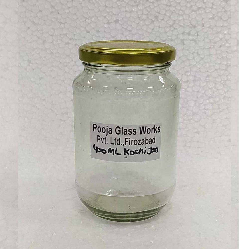 Round 400ml Kochi Glass Jar, For Storage