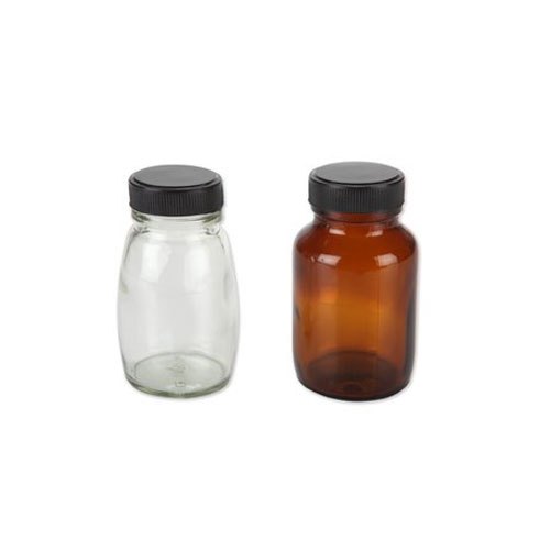 100 ml Round Amber Glass Bottle