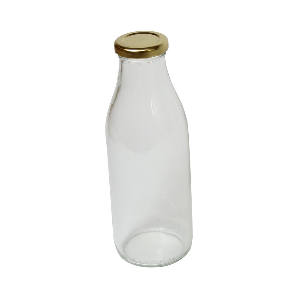 Amber Glass Milk Bottle, For Storage