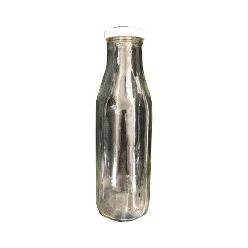 Transparent Plain Empty Milk Glass Bottle, Capacity: 1000 Ml