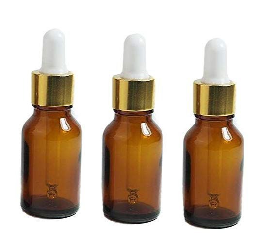 Amber 10 ml Glass Dropper Bottle