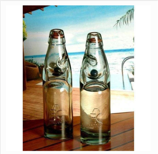 Transparent Codd Neck Glass Bottle, Capacity: 100 Ml